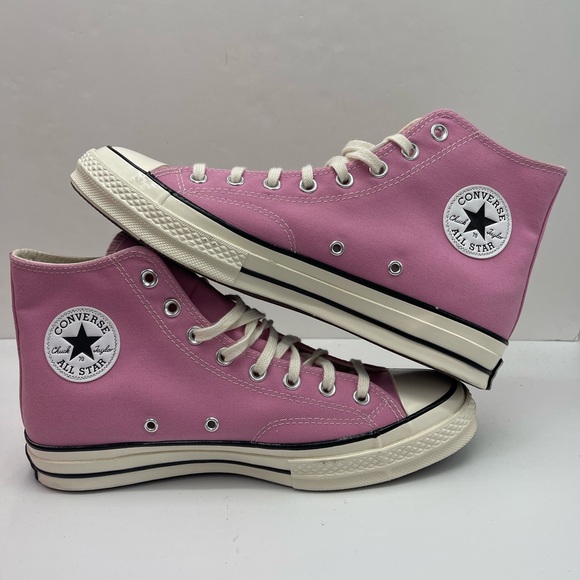 Converse Men’s A03795C
CHUCK 70 HI
AMBER PINK/EGRET/BLACK Pink High-Top Sneakers - Picture 16 of 16